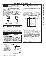 Предварительный просмотр 21 страницы GEAppliances CSB42 Owner'S Manual And Installation Instructions