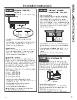 Предварительный просмотр 23 страницы GEAppliances CSB42 Owner'S Manual And Installation Instructions