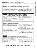 Preview for 3 page of GEAppliances CT9050 Owner'S Manual