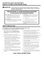 Preview for 2 page of GEAppliances CVM1599 Owner'S Manual