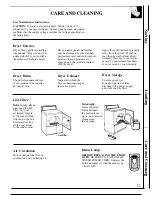 Preview for 11 page of GEAppliances DDE7900R Use And Care Manual