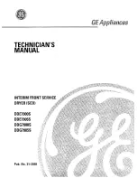 Preview for 1 page of GEAppliances DDE7900S Technician Manual