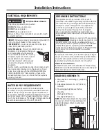 Preview for 17 page of GEAppliances GFW400 Owner'S Manual & Installation Instructions