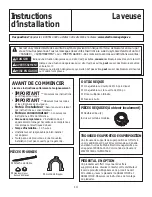 Preview for 40 page of GEAppliances GFW400 Owner'S Manual & Installation Instructions