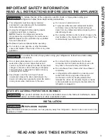 Preview for 3 page of GEAppliances GLE12HSLSS Owner'S Manual & Installation Instructions