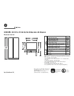 Preview for 1 page of GEAppliances GSS25JEM Dimension Manual