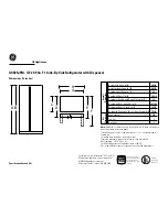 Preview for 1 page of GEAppliances GSS25JFM Dimension Manual