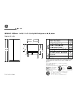 GEAppliances GSS25LGP Dimension Manual preview