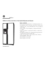 Предварительный просмотр 2 страницы GEAppliances GSS25LGP Dimension Manual