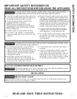 Preview for 3 page of GEAppliances GVS04 Owner'S Manual & Installation Instructions