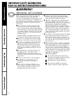 Preview for 4 page of GEAppliances JE2160 Owner'S Manual