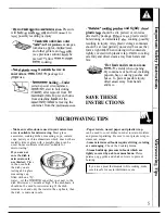 Preview for 5 page of GEAppliances JES83TW Use And Care & Cooking Manual