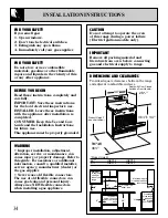 Предварительный просмотр 34 страницы GEAppliances JGBP34 Use And Care & Installation Manual