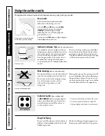 Preview for 8 page of GEAppliances JSP40 Owner'S Manual