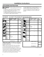 Preview for 6 page of GEAppliances JVE330 Owner'S Manual And Installation Instructions