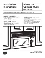 GEAppliances JVM2052 Installation Instructions Manual предпросмотр