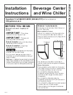 Предварительный просмотр 9 страницы GEAppliances PCR06BATSS Owner'S Manual & Installation Instructions