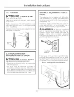 Preview for 21 page of GEAppliances PFDS450 Owner'S Manual & Installation Instructions