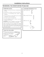 Preview for 33 page of GEAppliances PFDS450 Owner'S Manual & Installation Instructions