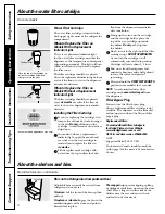 Предварительный просмотр 6 страницы GEAppliances Profile 20 Owner'S Manual And Installation Instructions