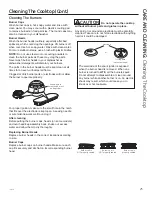 Предварительный просмотр 25 страницы GEAppliances Self-Cleaning Gas Duel Fuel Range Owner'S Manual