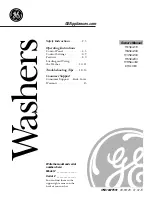 GEAppliances WCSE6270 Owner'S Manual preview