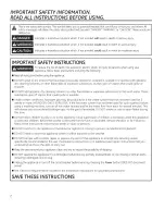 Preview for 2 page of GEAppliances WSLP1500 Owner'S Manual & Installation Instructions