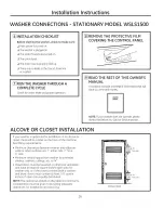 Preview for 16 page of GEAppliances WSLP1500 Owner'S Manual & Installation Instructions