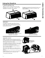 Preview for 7 page of GEAppliances ZONELINE AZ45 Owner'S Manual