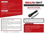 Gear Light S1000 Operation Manual preview