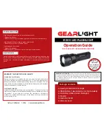 Gear Light S1200 Operation Manual предпросмотр