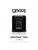 Preview for 1 page of Gear4 AlarmDock Halo User Manual