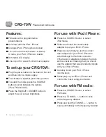 Preview for 7 page of Gear4 CRG-70W User Manual