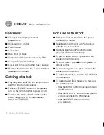 Preview for 7 page of Gear4 portablespeaker for iPod with CD player and FM... User Manual