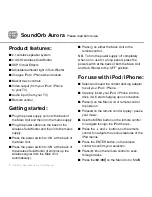 Preview for 6 page of Gear4 SoundOrb Aurora User Manual