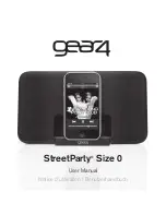 Preview for 1 page of Gear4 StreetParty Size 0 User Manual