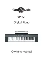 Предварительный просмотр 1 страницы Gear4music 129632 Owner'S Manual