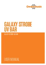 Gear4music GALAXY-STROBE-UV-BAR User Manual preview