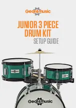 Gear4music JUNIOR 3 PIECE DRUM KIT Setup Manual preview