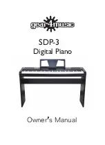 Gear4music SDP-3 Owner'S Manual предпросмотр