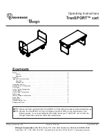 Preview for 1 page of Gearboss TranSport Cart Operating Instructions Manual