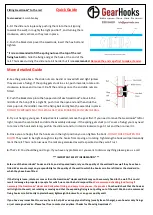 Предварительный просмотр 2 страницы GearHooks GearRail Quick Manual