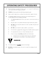 Preview for 8 page of Gearmore 12 UNIV Operation, Service & Parts Manual