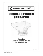 Gearmore RE1000 Operation, Service & Parts Manual preview