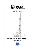 Preview for 1 page of Geax EK75CFAJ160 Operation And Safety Manual