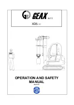 Geax XD5 Operation And Safety Manual предпросмотр