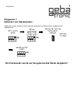 Preview for 16 page of Geba Tronic Cody Universal 1/1 Manual