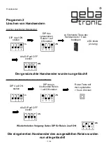 Preview for 17 page of Geba Tronic Cody Universal 2 Manual