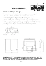 Preview for 22 page of Geba Tronic Cody Universal 2 Manual