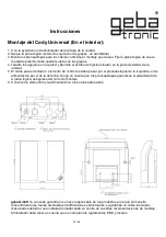 Preview for 76 page of Geba Tronic Cody Universal 2 Manual